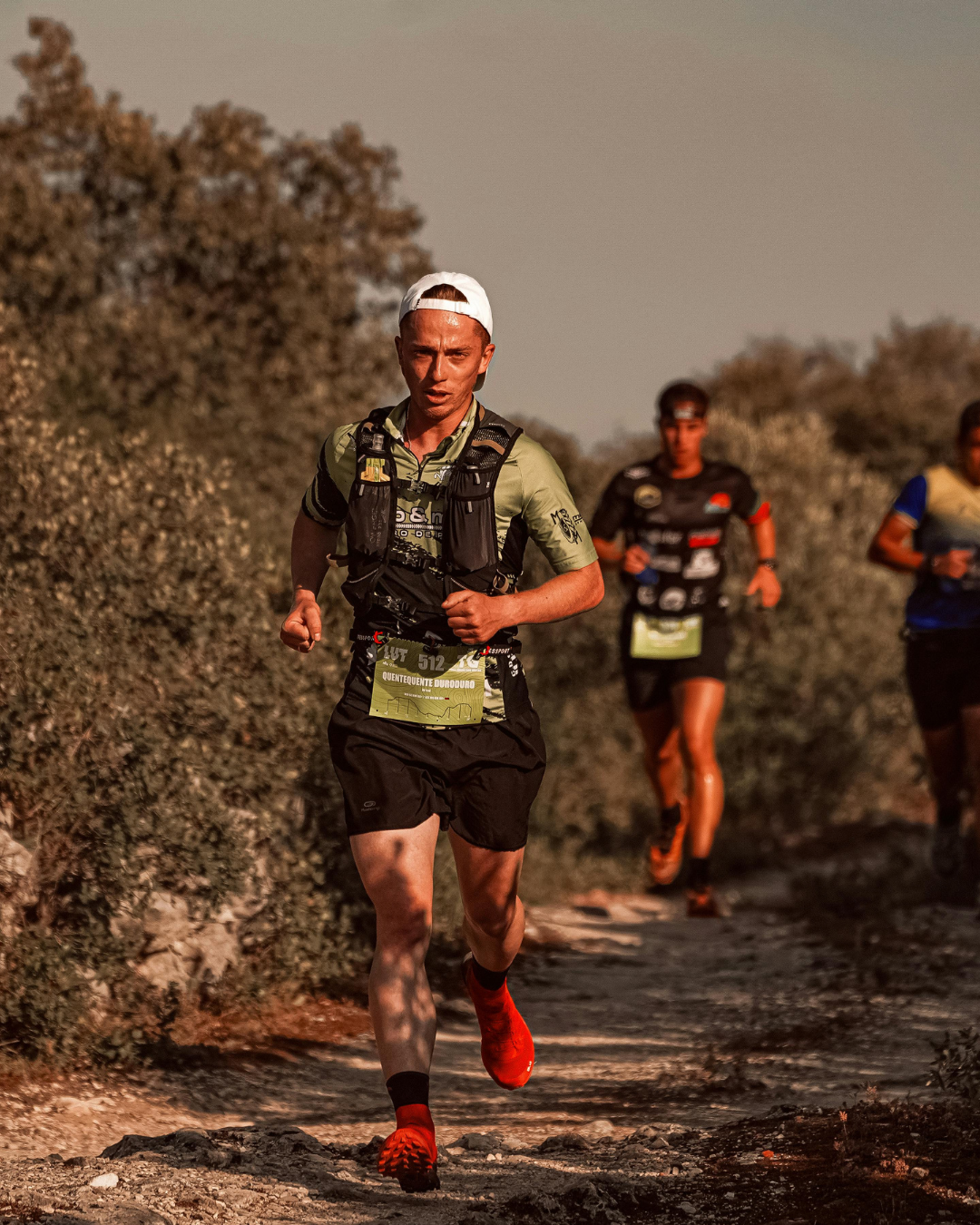 Corredor se preparando